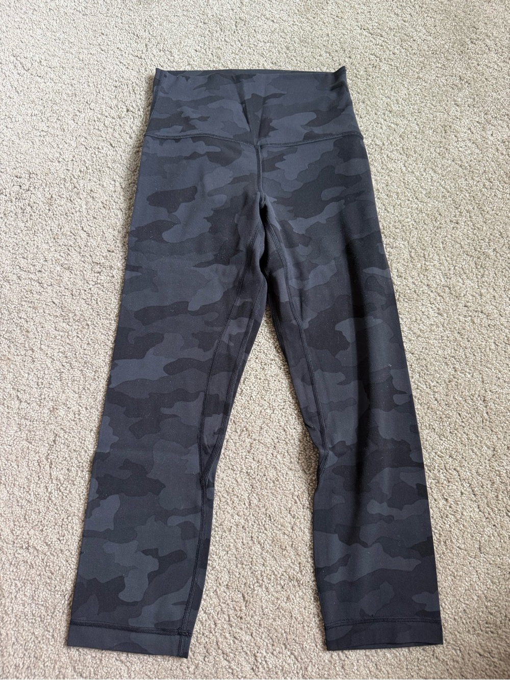 lululemon athletica Black and Charcoal Camo High-Rise Leggings
